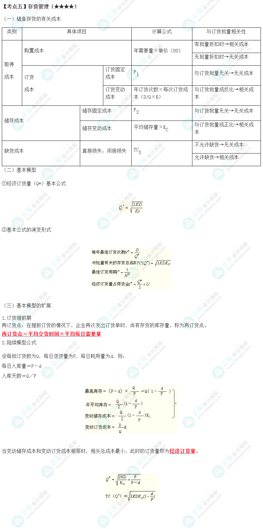 2023年注會(huì)《財(cái)管》高頻考點(diǎn)