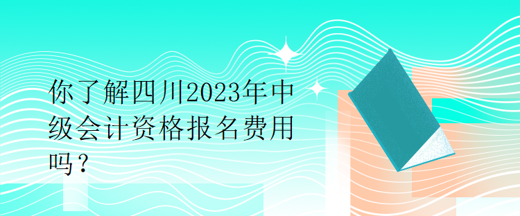 你了解四川2023年中級(jí)會(huì)計(jì)資格報(bào)名費(fèi)用嗎？