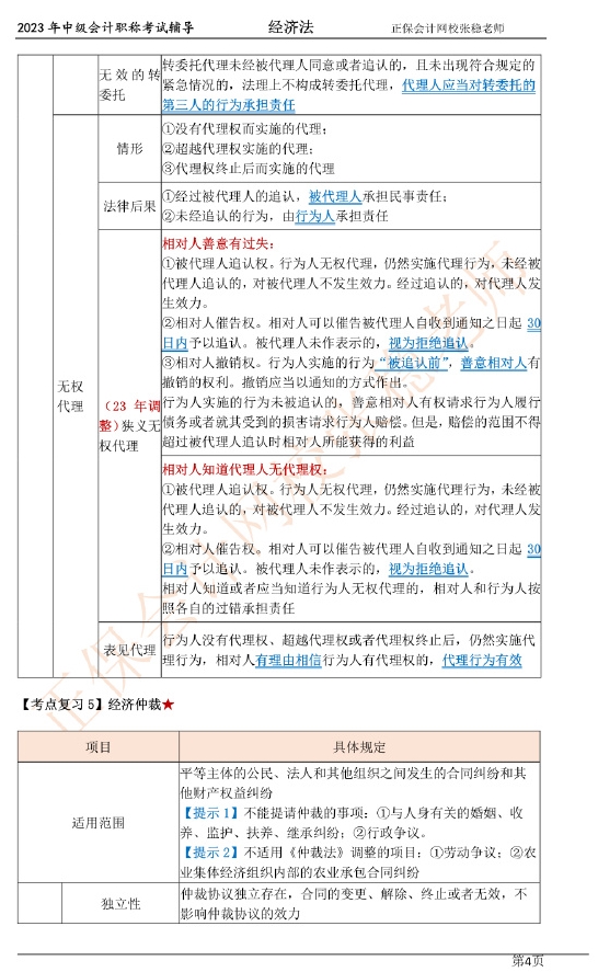 張穩(wěn)老師：2023中級(jí)會(huì)計(jì)經(jīng)濟(jì)法臨門一腳沖刺資料（第一章）