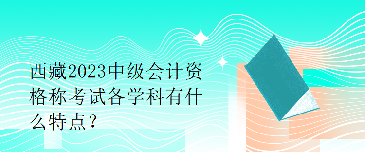 西藏2023中級(jí)會(huì)計(jì)資格稱考試各學(xué)科有什么特點(diǎn)？