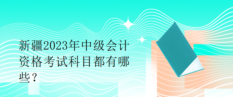 新疆2023年中級會計資格考試科目都有哪些？