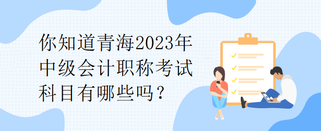 你知道青海2023年中級會計職稱考試科目有哪些嗎？