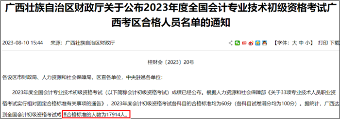 初級會計考試合格率堪憂 以廣西為例 考試合格率僅有22%左右！？