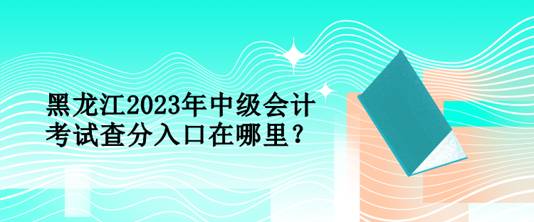 黑龍江2023年中級(jí)會(huì)計(jì)考試查分入口在哪里？