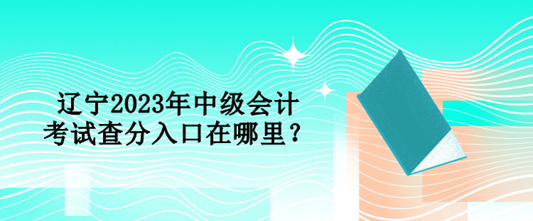 遼寧2023年中級會計考試查分入口在哪里？