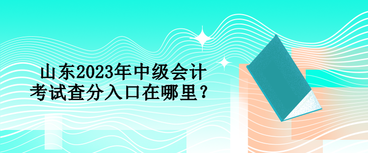 山東2023年中級(jí)會(huì)計(jì)考試查分入口在哪里？