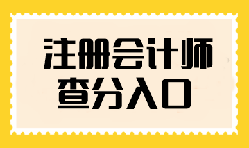 注冊(cè)會(huì)計(jì)師查分入口在哪找？