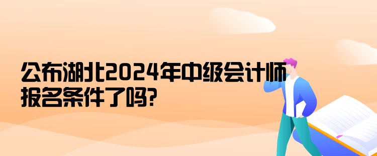 公布湖北2024年中級(jí)會(huì)計(jì)師報(bào)名條件了嗎？