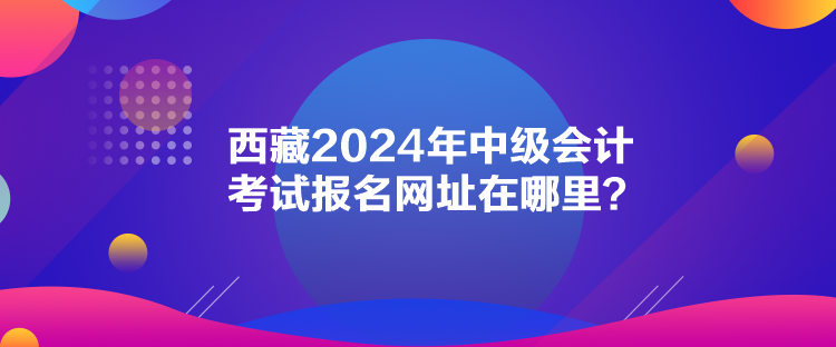 西藏2024年中級(jí)會(huì)計(jì)考試報(bào)名網(wǎng)址在哪里？