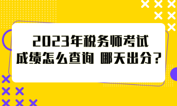 2023年稅務(wù)師考試成績怎么查詢？哪天出分？