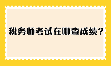 稅務(wù)師考試在哪查成績(jī)？