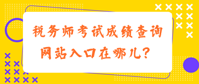 稅務(wù)師考試成績查詢網(wǎng)站入口在哪兒？