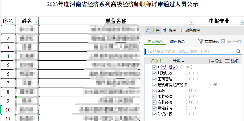 河南高級經濟師