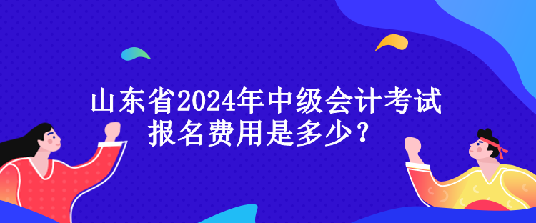 山東省2024年中級會計(jì)考試報(bào)名費(fèi)用是多少？