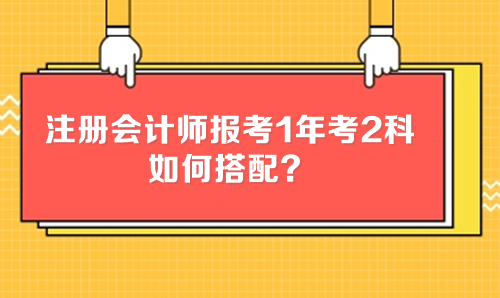 注冊(cè)會(huì)計(jì)師報(bào)考1年考2科 如何搭配？