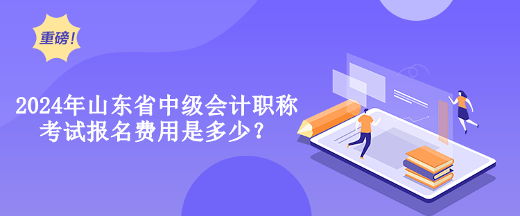 2024年山東省中級(jí)會(huì)計(jì)職稱考試報(bào)名費(fèi)用是多少？