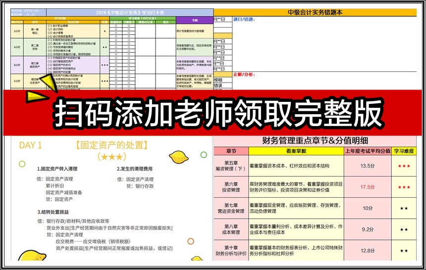 中級(jí)會(huì)計(jì)資料