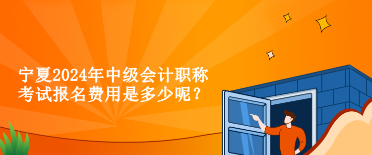 寧夏2024年中級(jí)會(huì)計(jì)職稱考試報(bào)名費(fèi)用是多少呢？