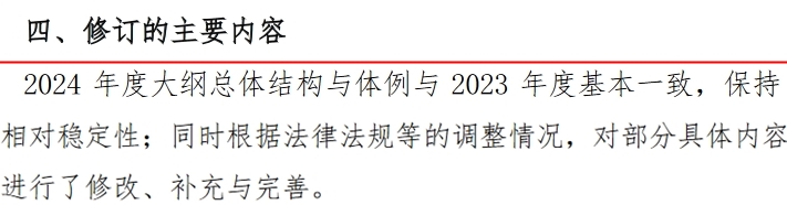 2024稅務(wù)師財務(wù)與會計大綱變化