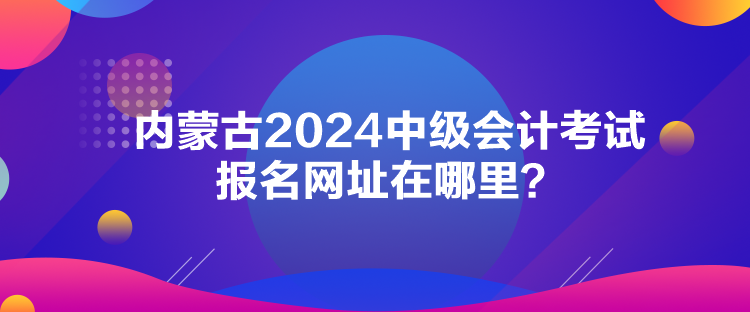 內(nèi)蒙古2024中級(jí)會(huì)計(jì)考試報(bào)名網(wǎng)址在哪里？