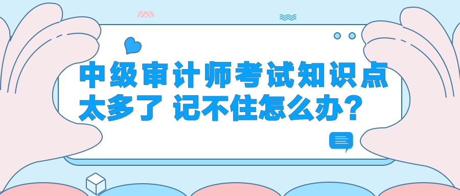 中級審計師考試知識點(diǎn)太多了 記不住怎么辦？