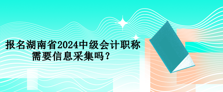 報(bào)名湖南省2024中級(jí)會(huì)計(jì)職稱需要信息采集嗎？