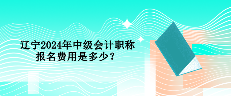 遼寧2024年中級會計職稱報名費用是多少？