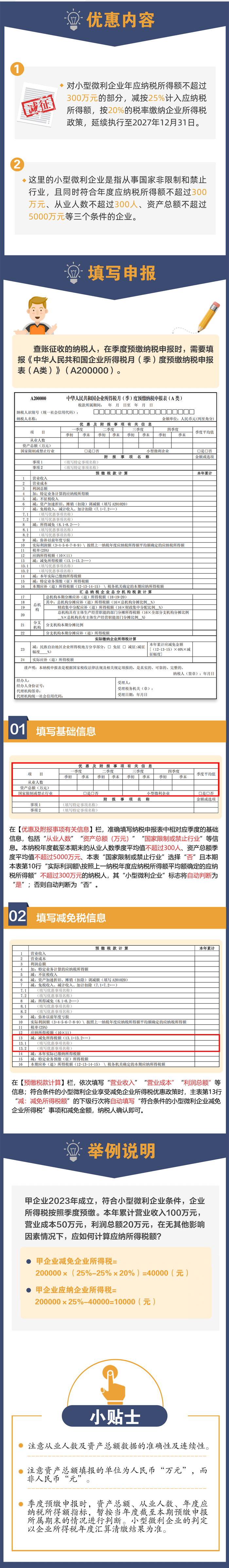 小型微利企業(yè)如何申報(bào)享受企業(yè)所得稅優(yōu)惠