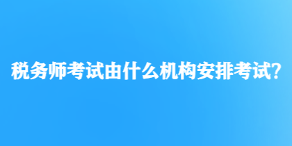 稅務(wù)師考試由什么機構(gòu)安排考試？