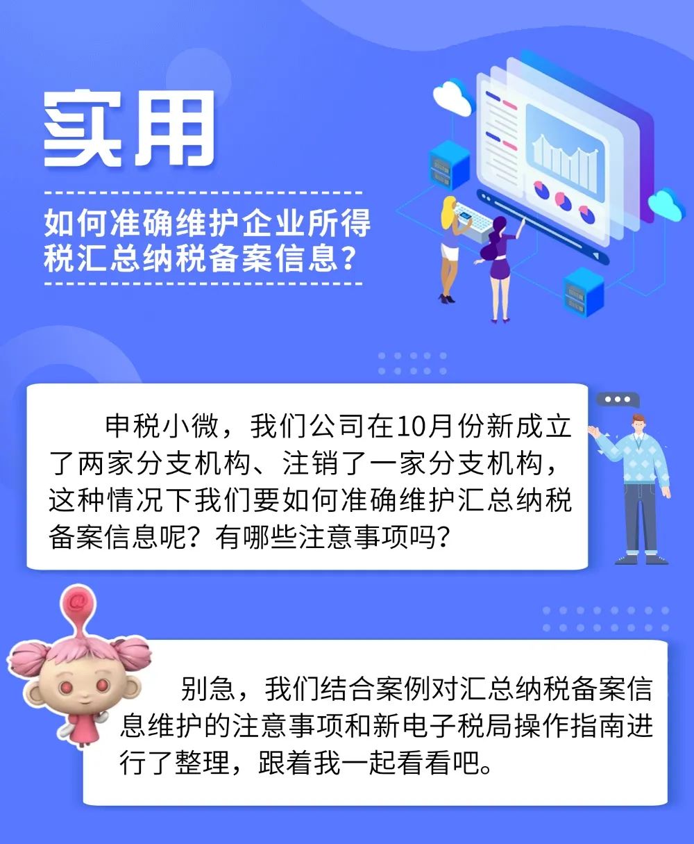 如何準確維護企業(yè)所得稅匯總納稅備案信息