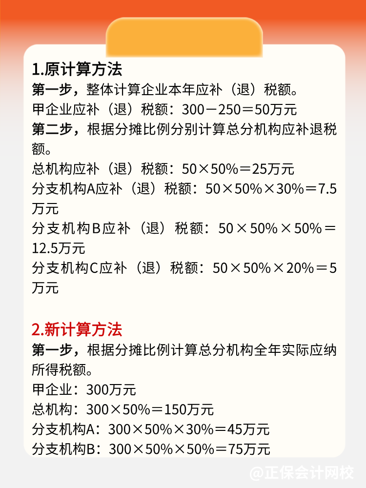 學(xué)習(xí)：總分機(jī)構(gòu)匯算清繳補(bǔ)繳稅款的變化！